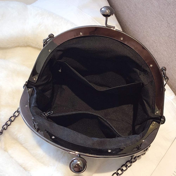 ⭐ Punk Style Crossbody Bags for Women Rivet Tassel Evening Clutch Purse Ladies - Picture 6 of 6